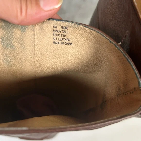 Frye missy tall leather wedge heel boots - Picture 7 of 16